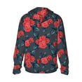 thumbnail image 2 of Picia Rose Flowers Women's Men's UPF 50+ Sun Protection Hoodie Shirt Long Sleeve SPF Fishing Outdoor UV Hiking Lightweight Shirts-Medium, 2 of 9
