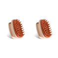 thumbnail image 4 of Bewildely Masajeador de cuero cabelludo Accesorio de limpieza corporal Hogar Simple Silicona Accesorios de baño para el hogar Masajeadores de Rosado 2Conjunto, 4 of 6
