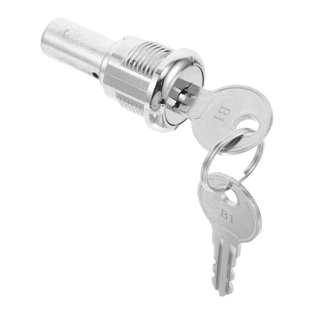 1 juego de cerradura y llave para máquina expendedora de refrescos. Cerradura tubular de repuesto para dispensador de chicles.