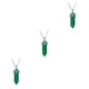 thumbnail image 1 of Sonducket Hexágono Columna Encanto Mujeres Colgantes Colgantes Amuletos de cristal puntiagudos para DIY Cadena Llaveros Decoraciones Verde Type1 NO1 Sonducket CBP468236, 1 of 6