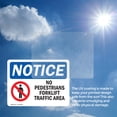 thumbnail image 6 of (2 Pack) No Pedestrians Forklift Traffic Only Sign, 6 of 7