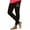 Black, variant on Qulqfy Capri Women pants Black Compression High Waisted Floral Stretchy Leggings Scrub Joggers for Women L