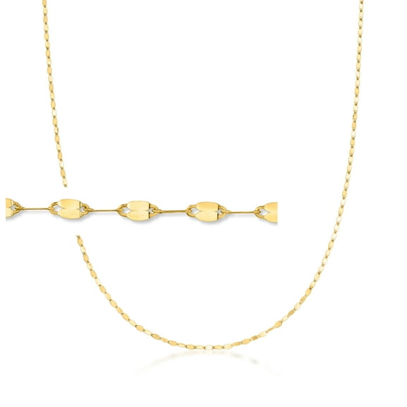Pure Collection by Ross-Simons Italian 14kt Yellow Gold Lumachina-Chain Necklace, Women's, Adult