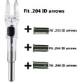 thumbnail image 3 of 6PCS X Lighted Nocks for Arrows with .204 .233 .244 .246 Inside Diameter with H, S, GT Bushings High-Visibility LED Arrow Nocks, ON/Off Switch Included, 3 of 6