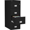 thumbnail image 2 of Phoenix Safe Vertical 31 inch 4-Drawer Legal Fireproof File Cabinet with Key Lock, Water Seal, Black, LGL4W31B, 2 of 5