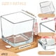 thumbnail image 2 of Set de 6 floreros cuadrados de vidrio transparente CONNOO, cubo de 13 cm, 2 of 9