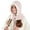 1-Pink5315, variant on XIAOCHA Women’S Hooded‑Scarf Beanie,Faux‑Fur‑Trim Hats,Fall‑Winter Outdoor Trapper,Beige