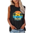 thumbnail image 1 of Camiseta holgada sin mangas con cuello redondo y estampado de moda para mujer Pompotops lopia993890, 1 of 4