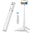 thumbnail image 1 of Trípode, palo de selfie para teléfonos móviles, soporte integrado de 60 pulgadas, control remoto inalámbrico integrado, portátil y escalable para iPhone y Android de 4 - 7 pulgadas, 1 of 7