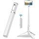 thumbnail image 1 of Trípode, palo de selfie para teléfonos móviles, soporte integrado de 60 pulgadas, control remoto inalámbrico integrado, portátil y escalable para iPhone y Android de 4 - 7 pulgadas, 1 of 7