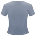 thumbnail image 5 of Women's Soft Short Sleeve T-Shirt, Crew Neck Top Slim Fit Basic Tee for Summer Casual Y2k Everyday Wear 2026 Summer Outfits(OTHER1,XXXXL), 5 of 5