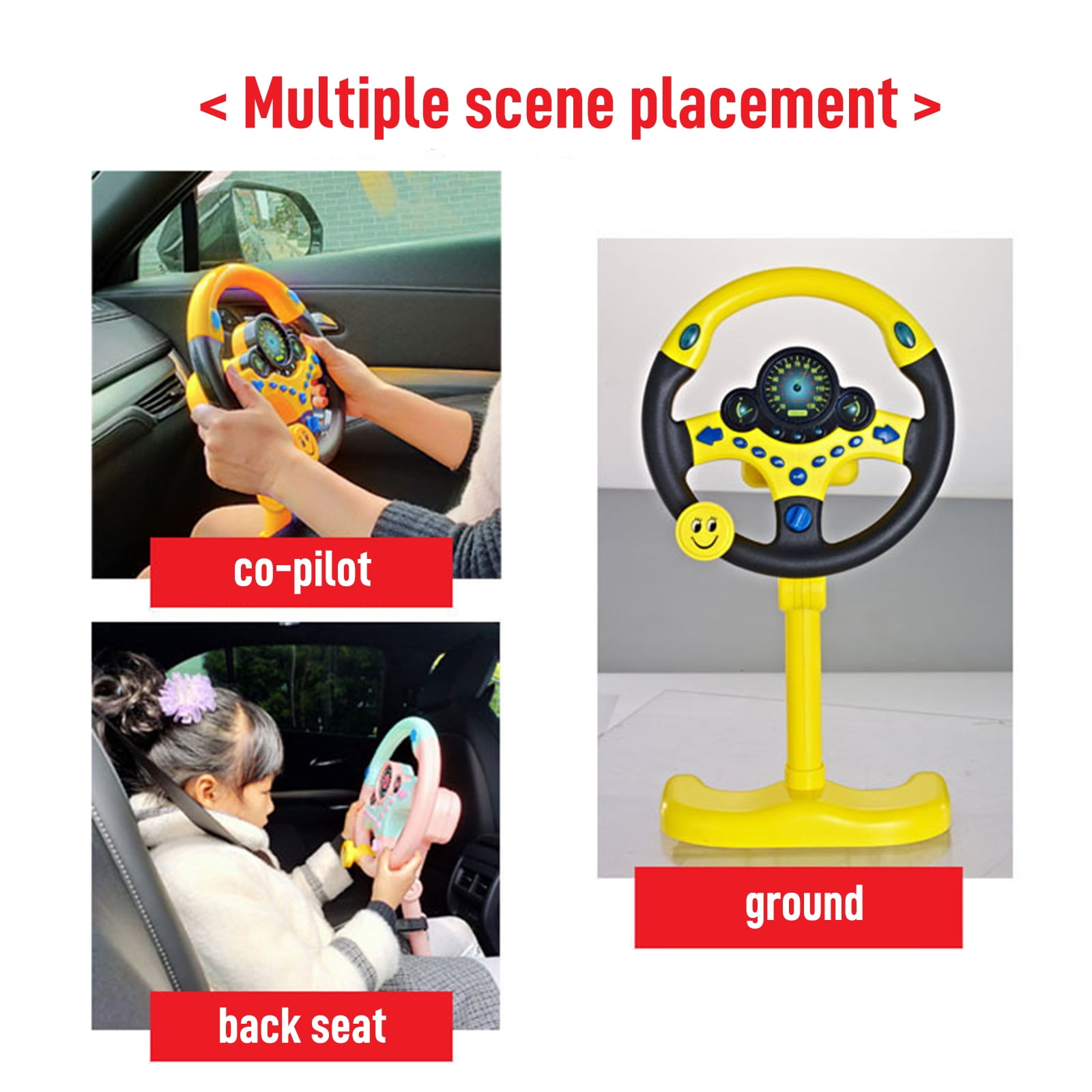 Steering Wheel Toy Children's Gift Simulation With Sound And