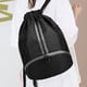 thumbnail image 3 of Mochila deportiva con cordón y compartimento para zapatos, bolsa de gimnasia de poliéster de alta densidad resistente al agua, bolsa de cuerda de gran capacidad de 18.5 "x12.5" con múltiples, 3 of 6