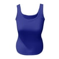 thumbnail image 5 of GXIPO Womens Square Neck Double Lined Tank Tops Low Back Fitted Sleeveless Tops Royal Blue M, 5 of 6