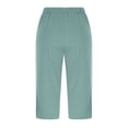 thumbnail image 4 of Delayuji Womens Capri Pant Loose Fit Casual High Waisted Lightweight Baggy Yoga Pants With Pockets Summer, 4 of 5
