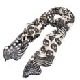 thumbnail image 2 of Unique Premium Skull Head Scarf Wrap with Polka Dot Border, 2 of 2