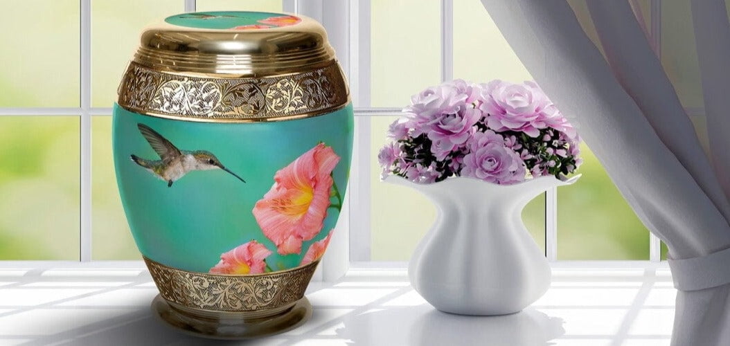 Hummingbird Cremation Urns for Cremation Ashes Large Urn XL or Small Keepsake Urns for Human Ashes & Urns for Human Ashes for Home or Burial Small Urns for Human Ashes Keepsake Set of 4