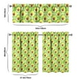 thumbnail image 6 of Avocados Kitchen Curtains Set, Fresh Green Fruit Tier and Valance with Cute Kawaii Print, Healthy Art Pattern Curtains for Kitchen, Dining or Office Space, 6 of 6