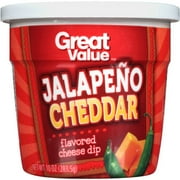 Great value jalapeno cheddar flavored cheese dip, 10 oz (2 Pack)