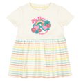 thumbnail image 3 of Inktastic My Oma Loves Me Granddaughter Rainbow Girls Baby Dress, 3 of 5