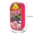 thumbnail image 3 of Gravity Falls Pencil Case Durable Pen Carrying Case Lightweight Pencil Bag Pouch Box Organizer Pencase Pink, 3 of 8