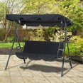 thumbnail image 5 of Swing Cover Set, 210D Waterproof Oxford Cloth Swing Seat Cover Outdoor Durable Rainproof Dustproof Oxford Cloth, 56 x 47 x 7 inch (1 Top Cover Only, B, 5 of 5
