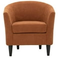 thumbnail image 2 of Fox Hill Trading Windsor 17.5" Polyester Fabric Club Chair in Burnt Orange, 2 of 4