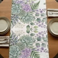 thumbnail image 5 of Table Runners 48 Inches Long Dress Scarves, Spring Lavender Farmhouse Kitchen/Dining Table Runner, Short Coffee Tablerunners, Garden Botanical Leaves Butterflies 13x48 Inch, 5 of 9