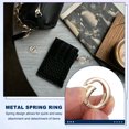 thumbnail image 4 of Uxcell Round Shaped Spring Snap Keychain Clip, 6 Pcs Metal Trigger Keychain Hook for Purses Wallet Belts Hardware Light Gold 25 mm, 4 of 7