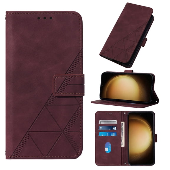 Mantto for Samsung Galaxy A42 5G Case, Wallet Case Cover, Magnetic Stand Flip Protective Cover Retro Leather Flip Case Purse with ID & Credit Card Slots Holder Case for Samsung Galaxy A42 5G,Winered