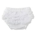 thumbnail image 2 of WUANDIXFA Baby Girls Organic Cotton Bloomers for 0-24 Months, Seamless Diaper Covers for Toddler Girls White,15-24 Months, 2 of 6