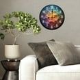 thumbnail image 4 of Bubble Wall Clock 10-Inch Silent Wooden Wall Clock, Battery Operated (AA Batteries Not Included), Artistic Home Decor, 4 of 8