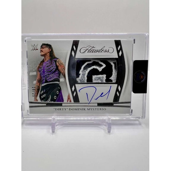 2024 Panini Flawless WWE Dominik Mysterio #HZ-DDM Silver Patch Auto 10/25