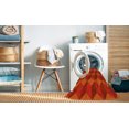thumbnail image 2 of Ahgly Company Machine Washable Indoor Round Transitional Scarlet Red Area Rugs, 4' Round, 2 of 7