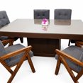 thumbnail image 4 of Comedor Madera  6 Sillas Tapizadas Antecomedor Moderno, 4 of 6