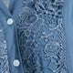 thumbnail image 5 of Blusas de manga larga con cuello en V y botones de encaje para mujer, tallas grandes, en liquidación, de Giftesty, 5 of 5
