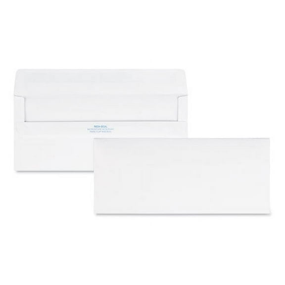 Quality Park Redi-Seal Envelope, #10, Commercial Flap, Redi-Seal Adhesive Closure, 4.13 x 9.5, White, 500/Box