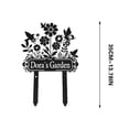 thumbnail image 2 of Personalized Metal Garden Sign Custom Outdoor Decor Backyard Wall Art Housewarming Gift Rustic Home Decor Personalized Signage, 2 of 3
