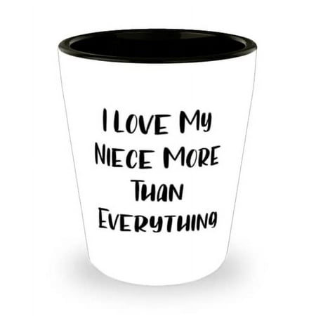 

Niece Gifts For Aunt I Love My Niece More Than Everything Gag Niece Shot Glass Ceramic Cup From Aunt