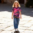 thumbnail image 5 of Lanbubble Girls Short Sleeve Graphic T-Shirt Fashion Cat Tee, Sizes 7-12, 5 of 7