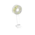 thumbnail image 1 of Cateissary Mini ventilador de refrigeración portátil de verano, recargable Personal, ajustable, 3 velocidades, enfriador portátil, soporte para teléfono Accesorios para electrodomésticos Blanco Cateissary HA071819-01B, 1 of 6