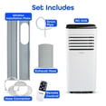 thumbnail image 7 of SereneLife SLPAC180W Portable Conditioner-3-in-1 Compact Standing Air Conditioner for Room Up to, Floor AC Unit with Remote Control, Universal Casters, Window Mount Kit, 7 of 7