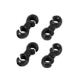 thumbnail image 4 of 20pcs Brake Cable Clip S Style Clamp Plastic Black for Mountain Bike Road Bicycle Folding Bike, 4 of 6
