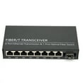 thumbnail image 1 of Gigabit Switch 1 Fiber 8 Port Ethernet Single Mode Dual Fiber Adaptive Gigabit Converter for Signal Conversion, 1 of 14