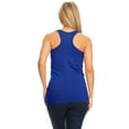 thumbnail image 3 of Women's Basic Solid racerback tank top with scoop neck, 3 of 3