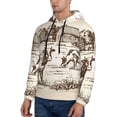 thumbnail image 2 of Bingfone Cows On The Farm Men'S Drawstring Hoodie Long Sleeve Pocket Sweatshirts-Xx-Large, 2 of 9