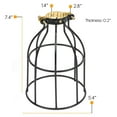 thumbnail image 6 of Industrial Pulley Design Black Wall Sconce Pendant Lamp Kit with Wire Cage Shade, Iron Bracket, Pulley, 10" Fabric Plug in Cord, Socket with ON/Off & Edison LED Light Bulb, 6 of 6