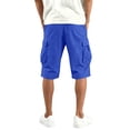 thumbnail image 6 of WERYOUNG Cargo Shorts For Men Solid Color Elastic Waist Casual Summer Athletic Shorts With Pockets For Outdoor Sports Versatile Bottoms L, 6 of 7