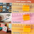 thumbnail image 4 of Scrapbooking Cutting Tool: Paper Cutter 4 in 1 for Craft Edges, Straight,Perforator,Scorer and Wavy on Paper,Cardstock,Ticket,Photo,Coupon,Vinyl,Letter,Postcard,12 inch Cutting Length,Black, 4 of 7