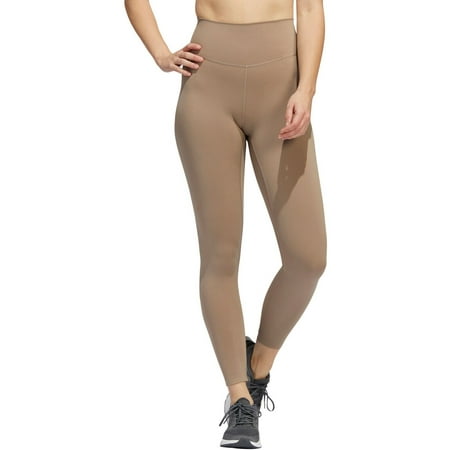 Adidas Women's Yoga Luxe Studio 7/8 Tights HD4422 Chalky Brown